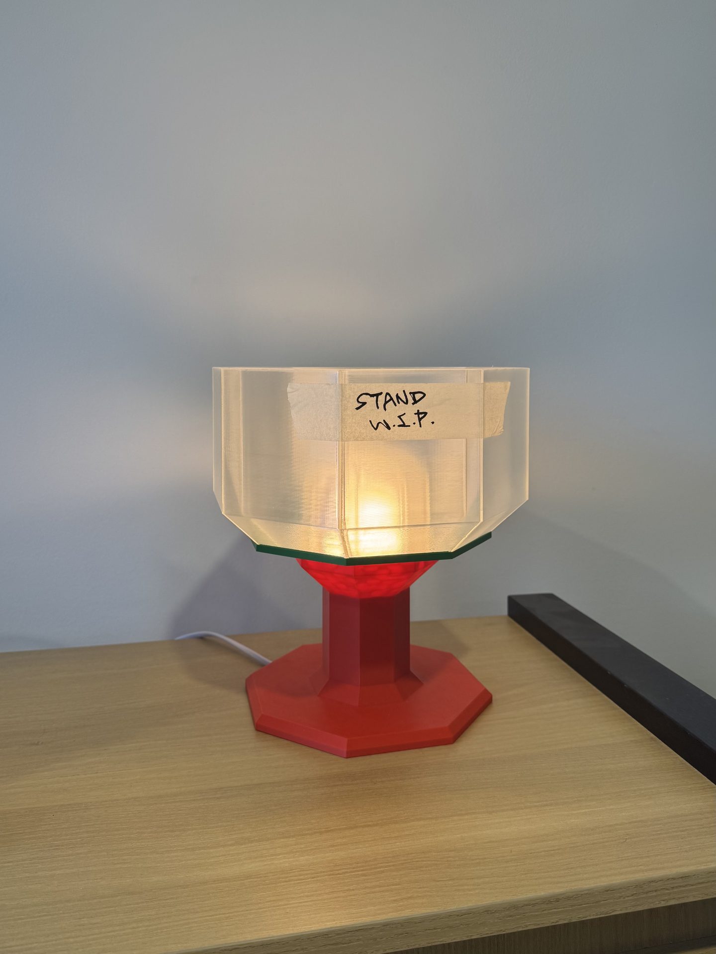 3D printed lamp WIP