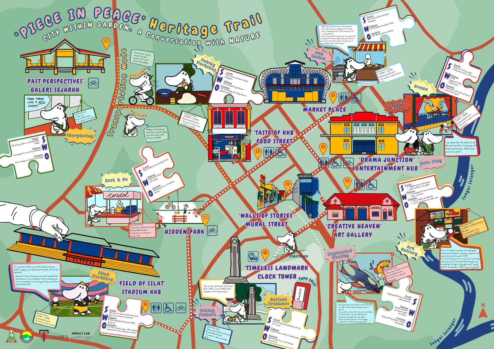 KKB Piece In Peace heritage trail map