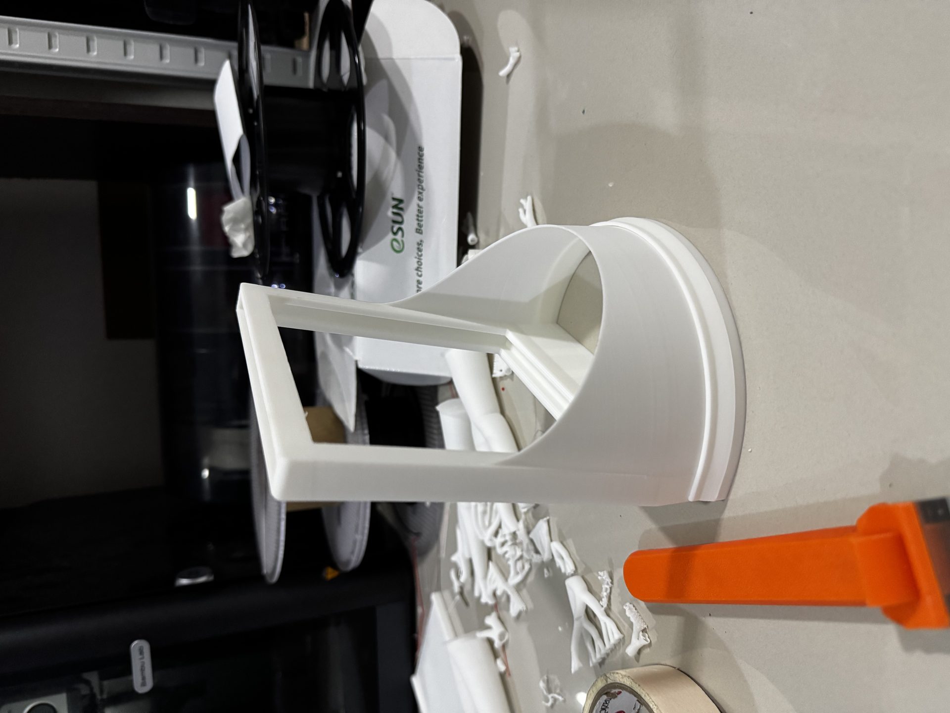 Frame prototype on cutting mat