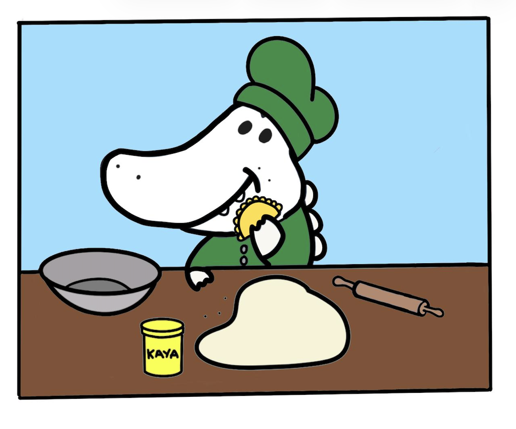 Yaya making kaya puff